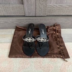 RAGAZZA Black with Diamonds Heels
